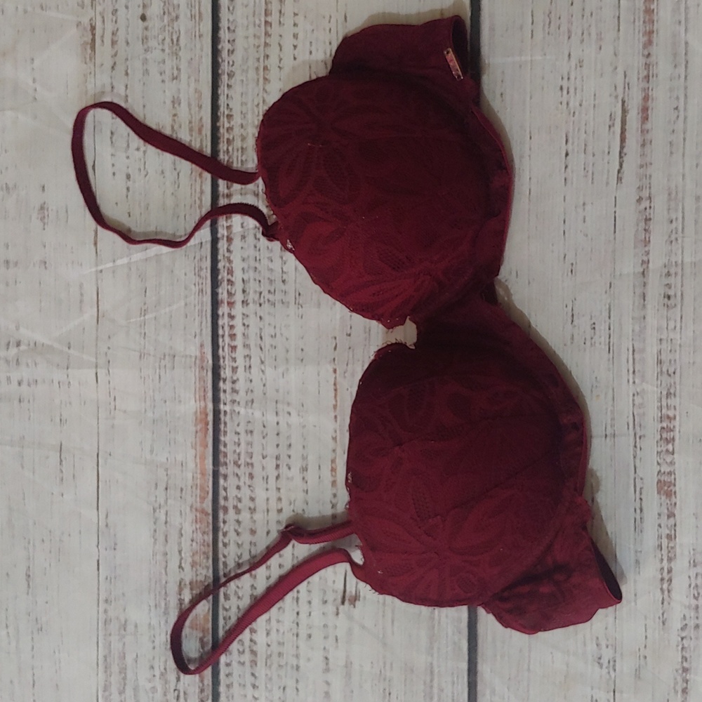 PINK DATE PUSH-UP LACE BRA 34B‎